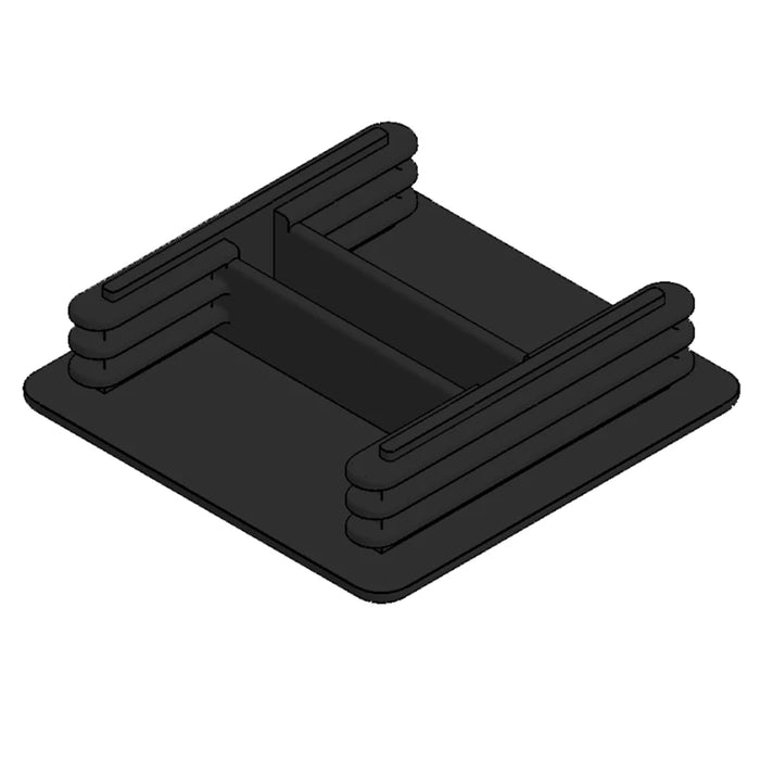 Channel Support End Cap Black for 41 x 41mm Profile [Pack=10]
