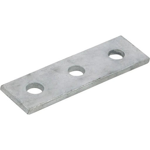 Channel Support Bracket Flat Straight 3 Hole Hot Dipped Galvanised [Pack=2]