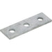 Channel Support Bracket Flat Straight 3 Hole Hot Dipped Galvanised [Pack=2]