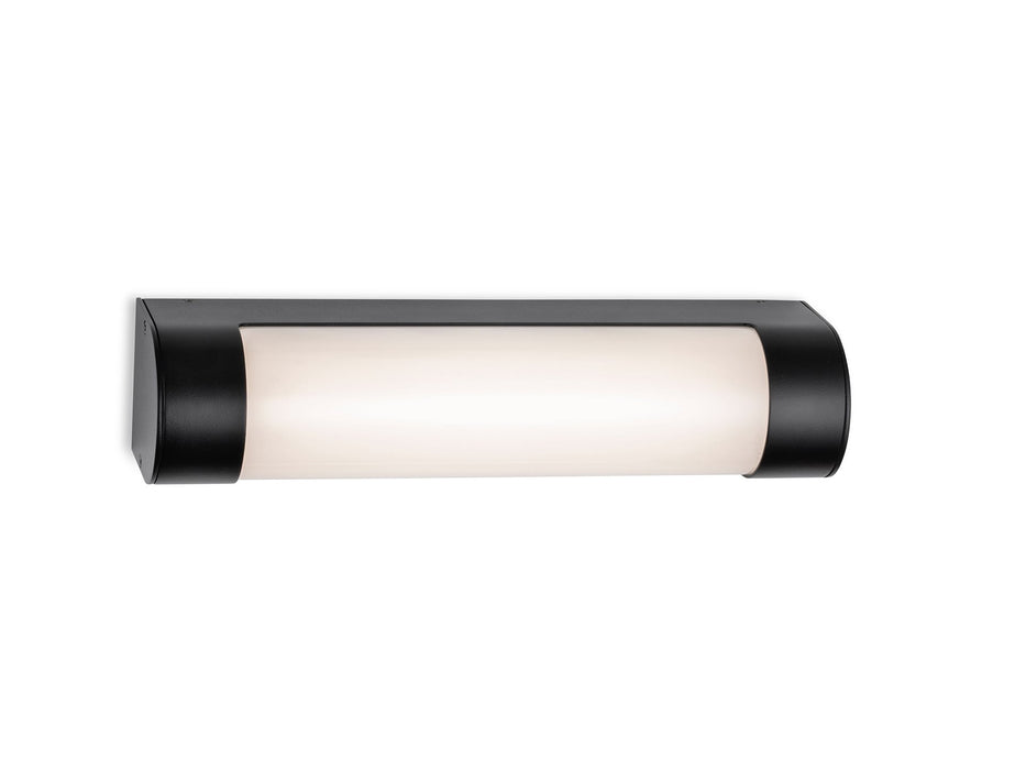 Lima LED Wall Light - 300mm - Black with Opal White Polycarbonate Diffuser