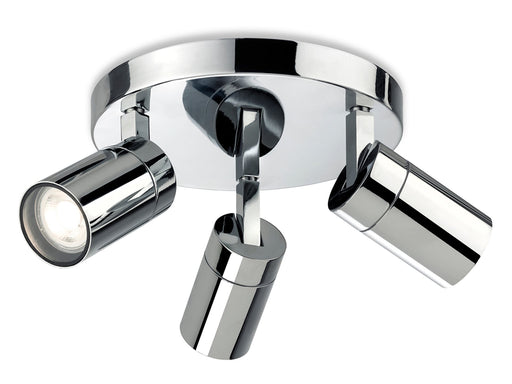 Pinnacle 3 Light Flush Ceiling Fitting - Chrome