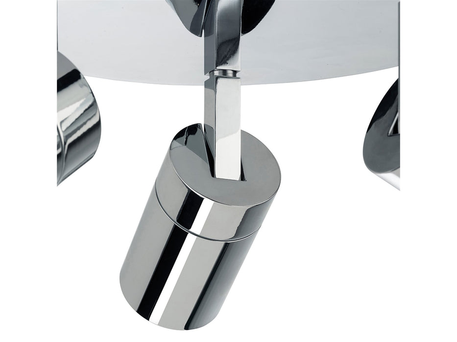 Pinnacle 3 Light Flush Ceiling Fitting - Chrome