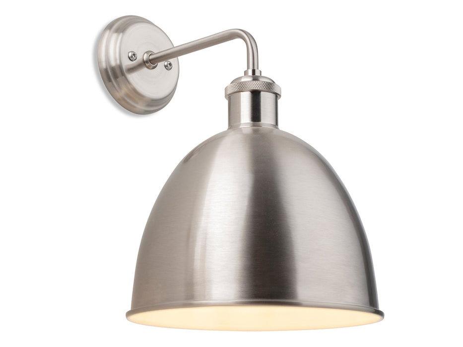 Genoa Wall Light - Brushed Steel 