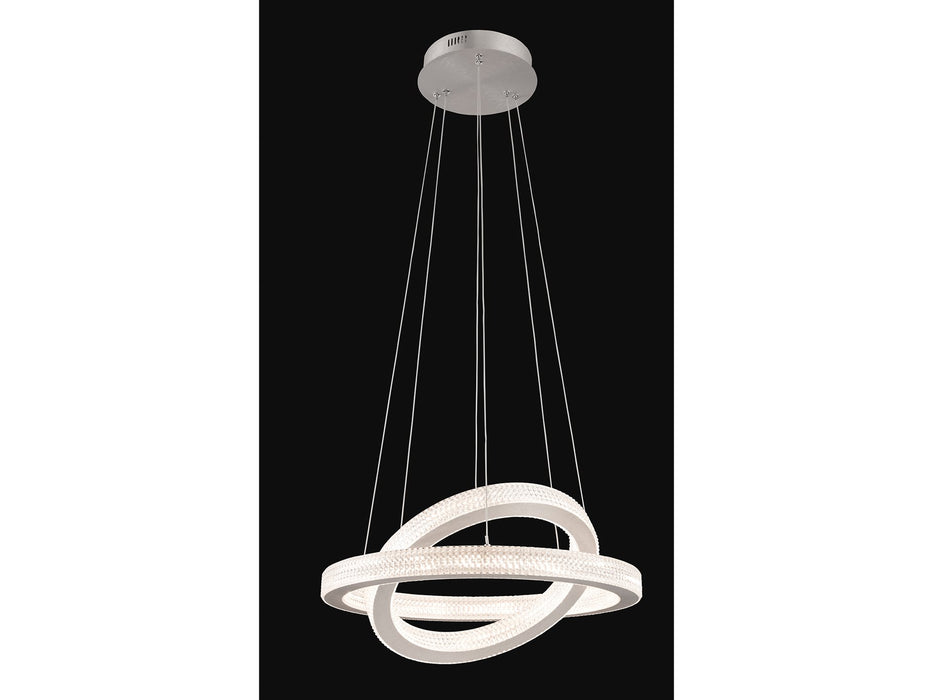 Diamond LED Pendant - Aluminium with Prismatic Diffuser