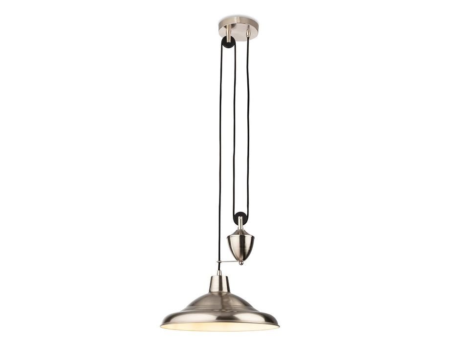 Suffolk Rise & Fall Pendant - Brushed Steel