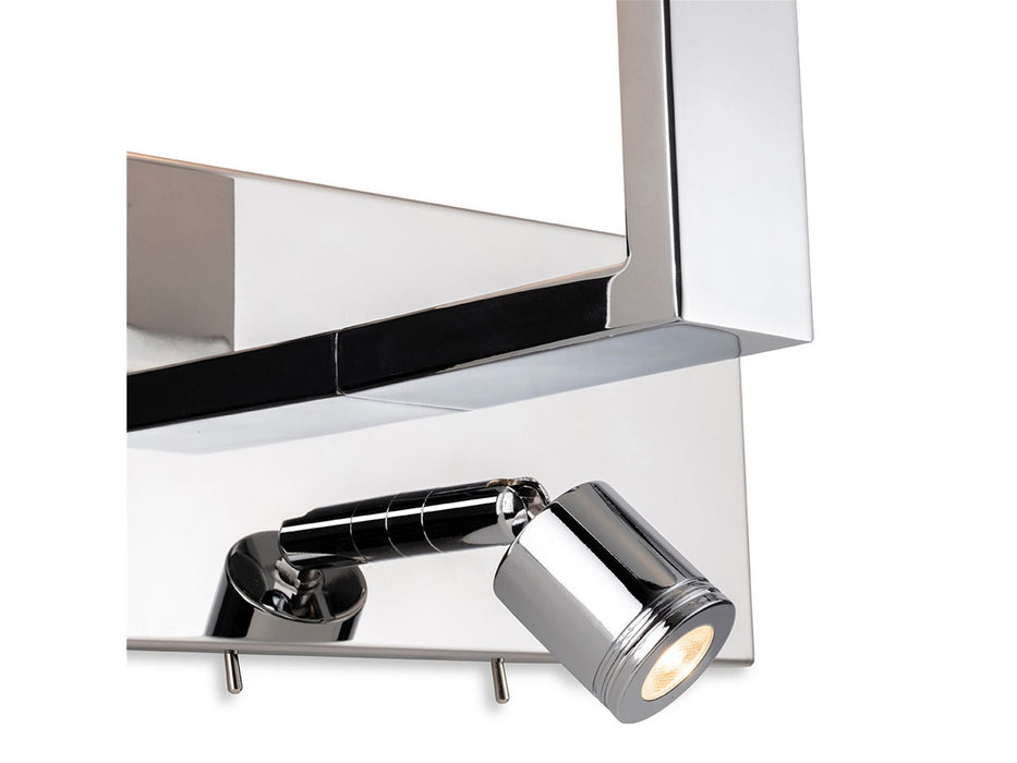 Webster 2 Light Wall - Chrome with Cream Shade