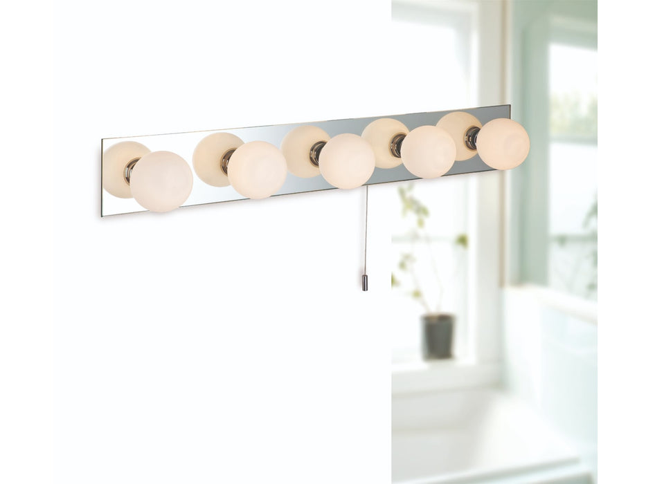 Showtime Mirror Wall Light - Mirror with Opal Glass