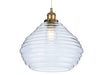 Orla Pendant - Antique Brass with Clear Glass