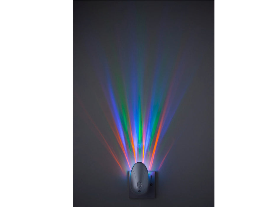 LED Projector Night Light - Silver with RGB LED