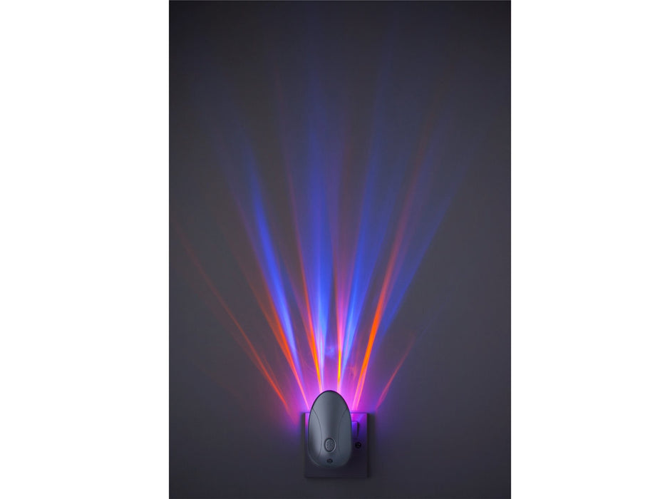 LED Projector Night Light - Silver with RGB LED