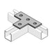 Channel Support Bracket Flat Tee 4 Hole Hot Dipped Galvanised