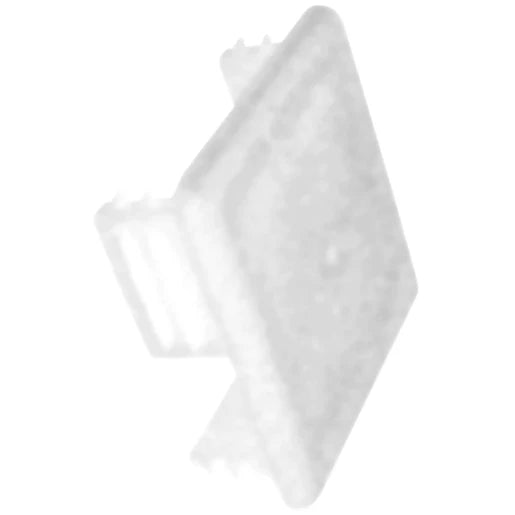 Channel Support End Cap White for 41 x 41mm Profile [Pack=20]