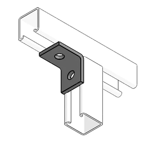 Channel Support Bracket 90° Internal 1 Hole 1 Hole Hot Dipped Galvanised [Pack=10]