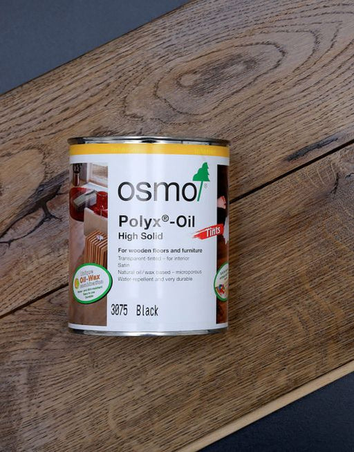 Wood & Laminate Flooring - Finishing Touches  - Polyx Oil Tints 3075 - Black - 0.75L