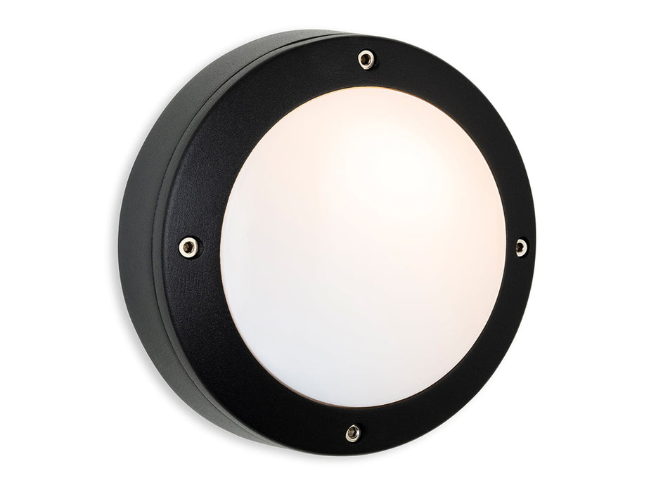 Nova Wall Light - Black with White Polycarbonate Diffuser