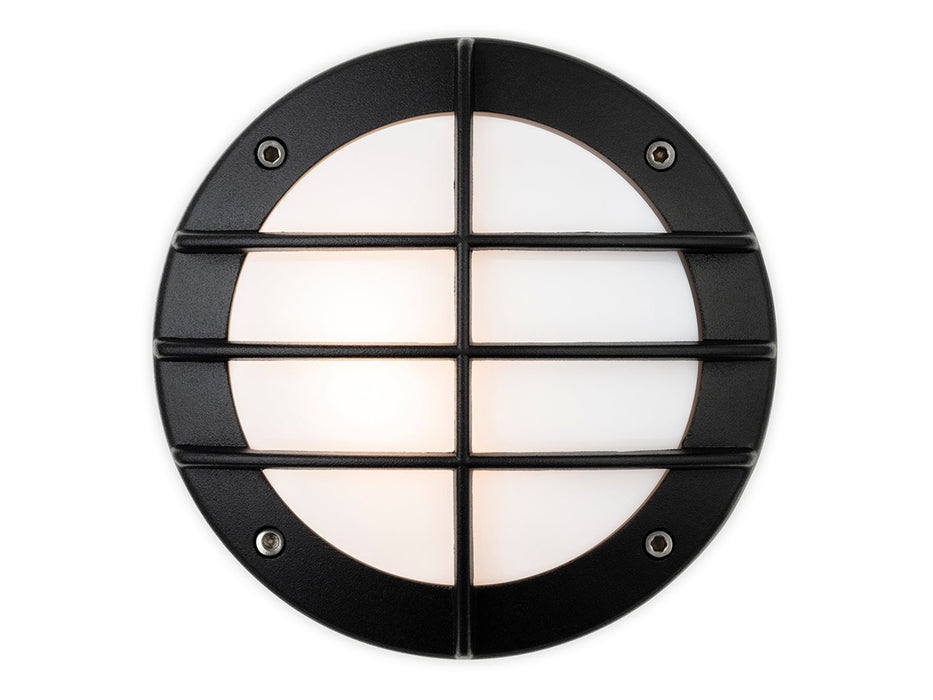 Nova Wall Light - Black with White Polycarbonate Diffuser