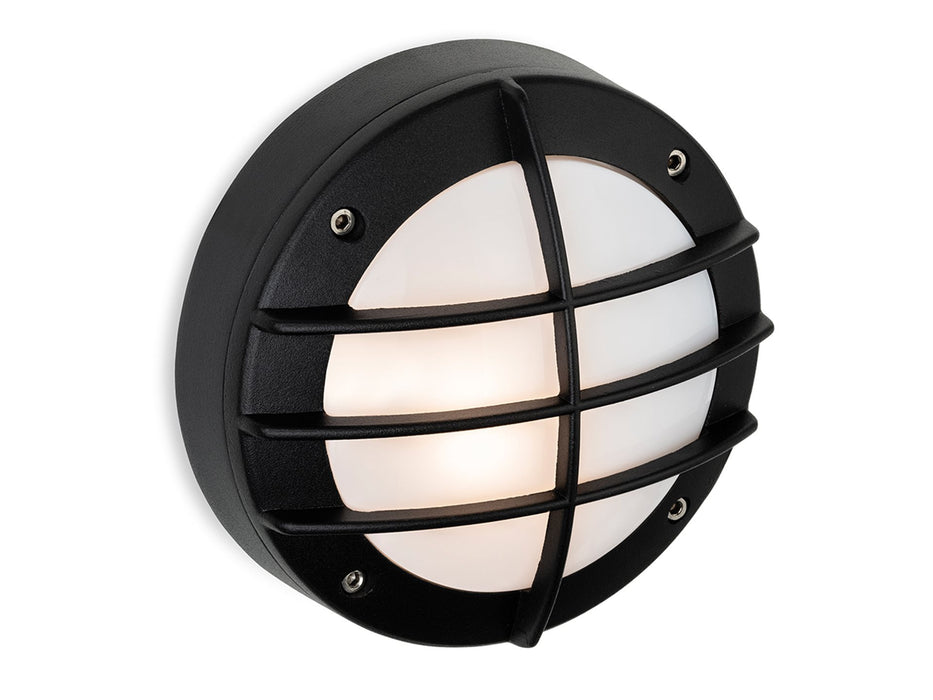 Nova Wall Light - Black with White Polycarbonate Diffuser