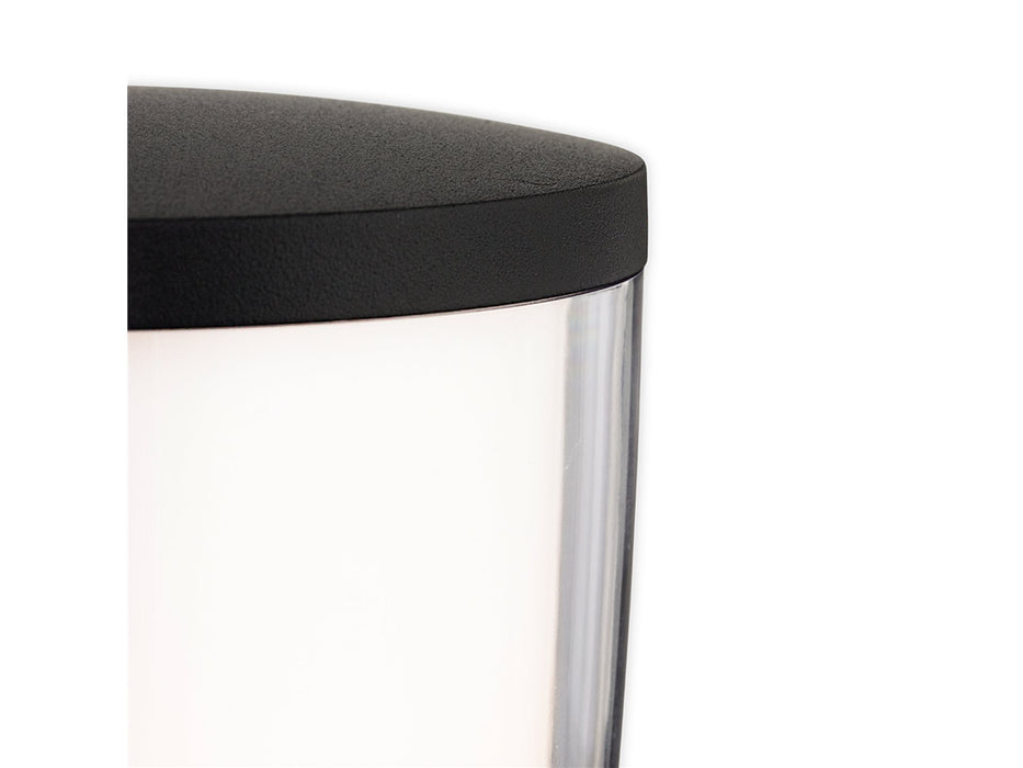 Forbes Wall Light with PIR - Black with Duplex Polycarbonate Diffuser