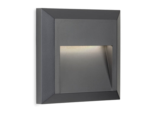 Enzo LED Resin Wall & Step Light - Square - Graphite