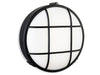 Lewis LED Resin Bulkhead - Round - Black with White Polycarbonate Diffuser