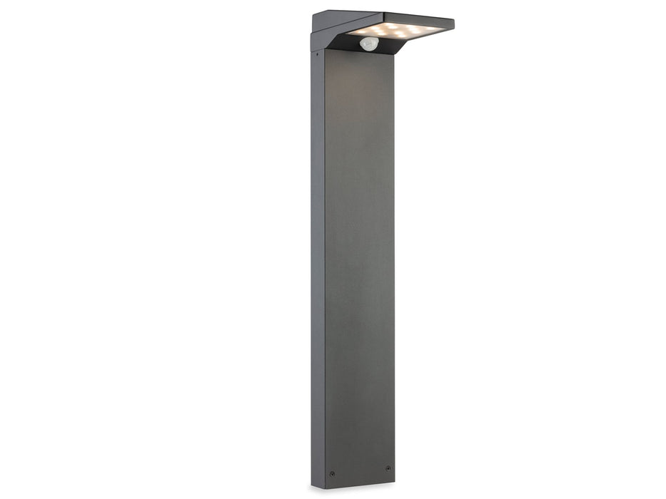 Cyrus LED Solar Post Light with PIR - Graphite