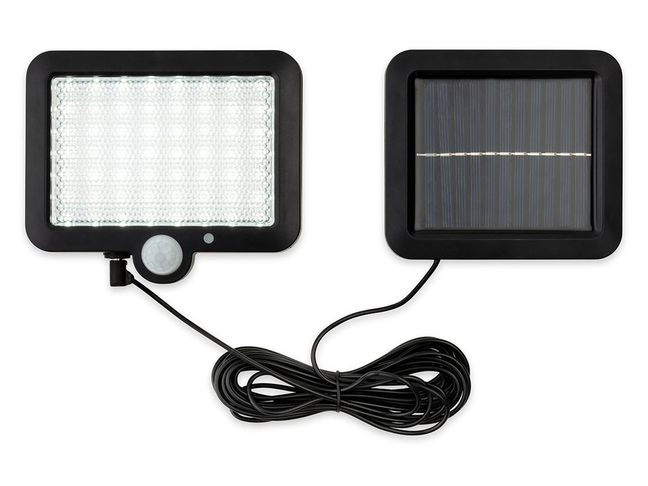 Sonic LED Solar Wall Light with PIR - Black