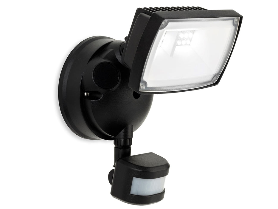 Reflex LED Security Single Wall Light with PIR - Black