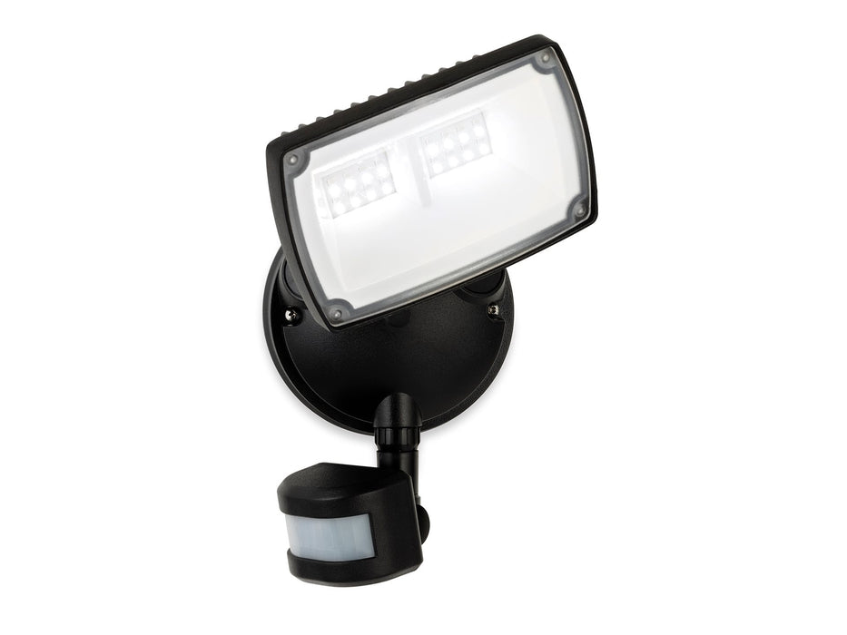 Reflex LED Security Single Wall Light with PIR - Black