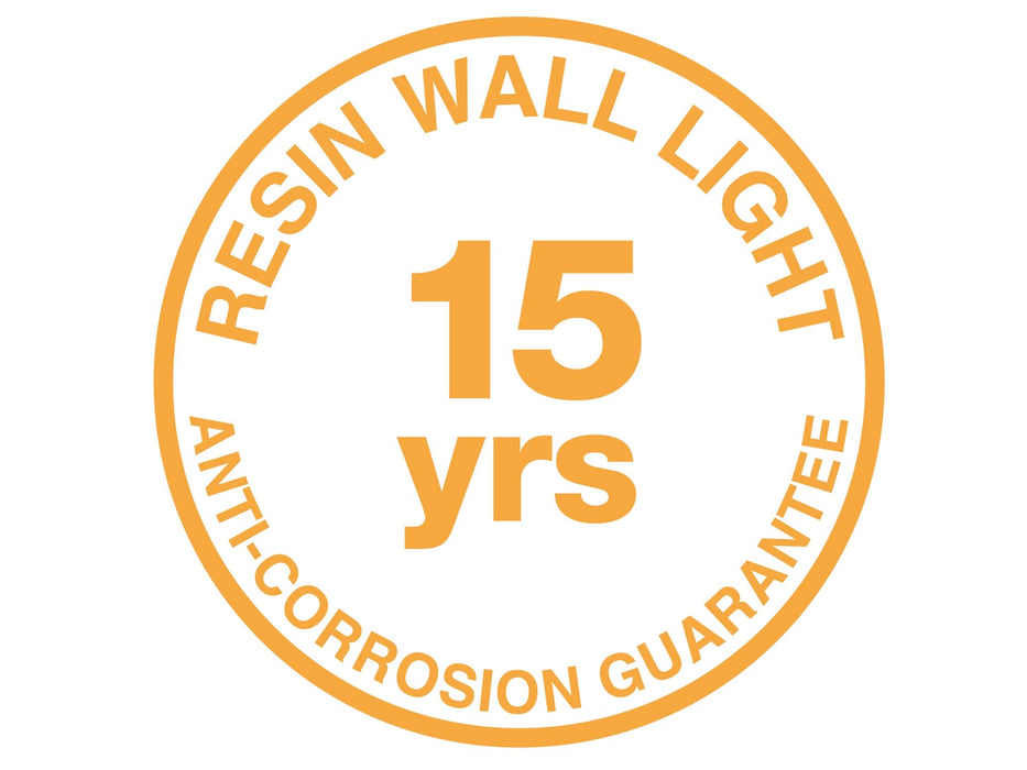 Luca LED Resin Wall Light - Silver