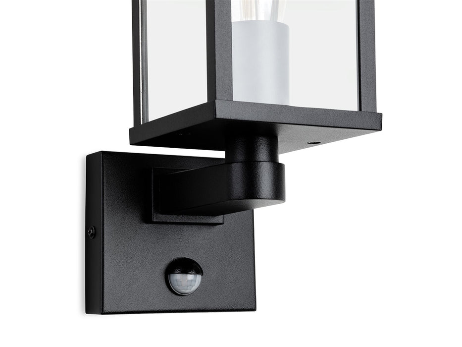 Dakota Wall Light with PIR - Black