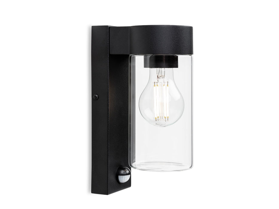 Zara Wall Light with PIR - Black