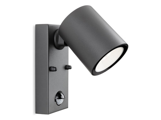 Vermont LED Wall Light with PIR - Graphite