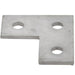 Channel Support Bracket Flat 90° Angle 3 Hole Hot Dipped Galvanised [Pack=4]