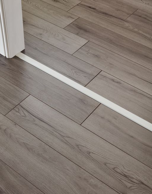 Wood & Laminate Flooring - Finishing Touches - White T-Profile