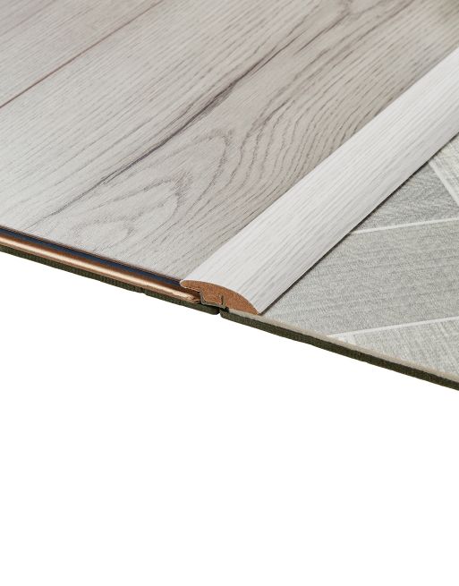 Wood & Laminate Flooring - Finishing Touches - Light Grey Ramp Profile