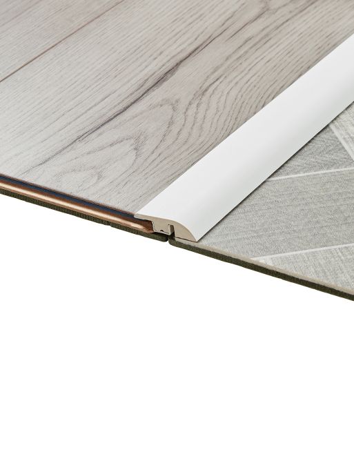 Wood & Laminate Flooring - Finishing Touches - White EvoCore Ramp Profile