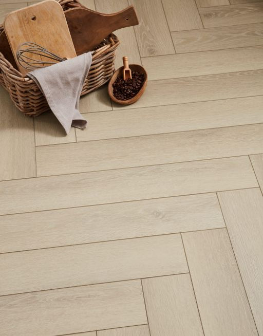 Laminate Flooring Luxe Herringbone - Fawn Oak