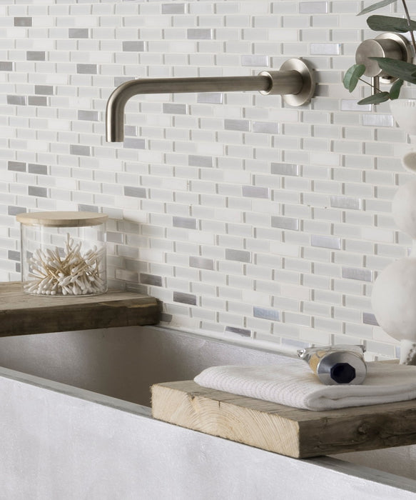 Lynx White Mix Mosaic Tile