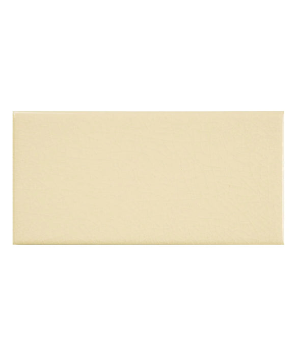 Minton Hollins Cream Crackle Plain Tile