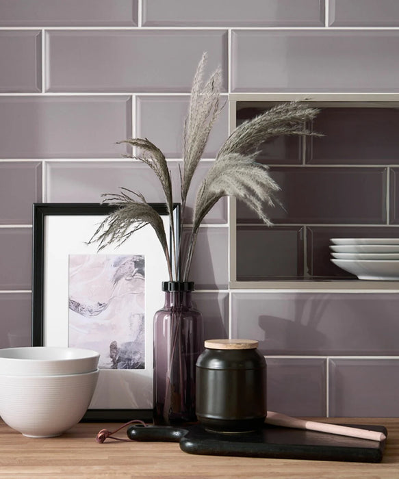 Diamante Pastel Lavender Tile