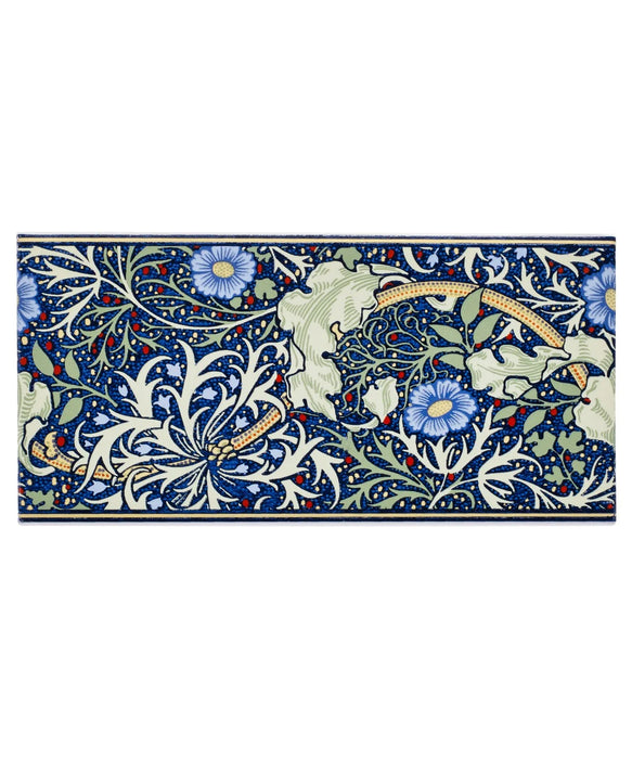 Minton Hollins Seaweed Decorative Border Tile