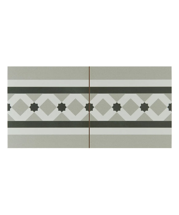 Statements™ Henley™ Fog Border Tile