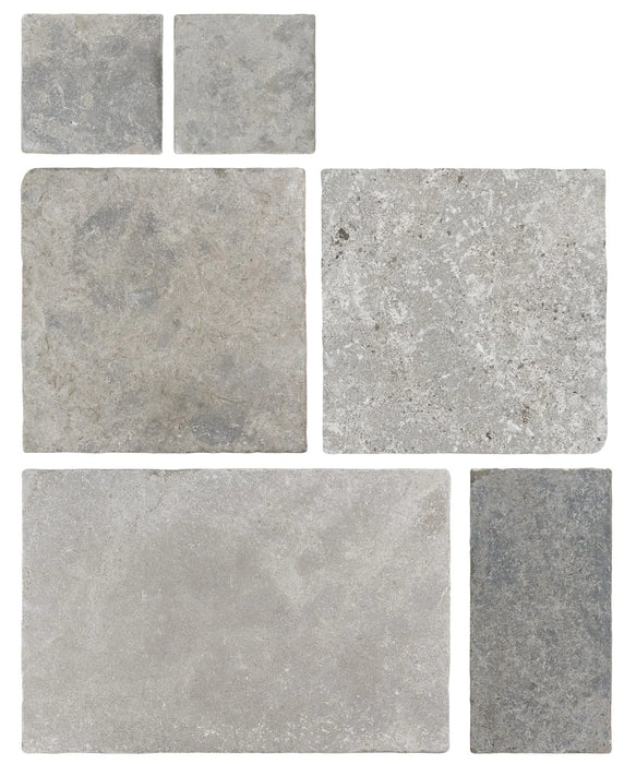 Box of Amazone™ Grey Modular Tumbled Tile