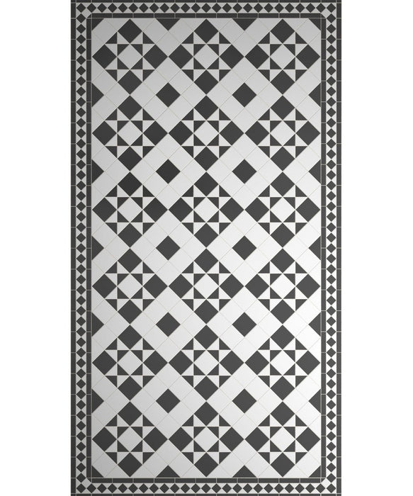 Victorian Flooring™ Osterley Black/White Tile