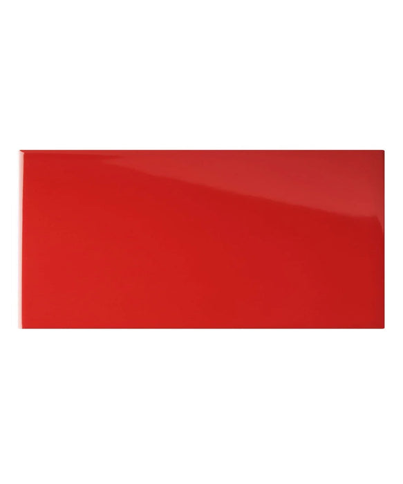 Matrix® Red Gloss Tile (9.8cm x 19.8cm)