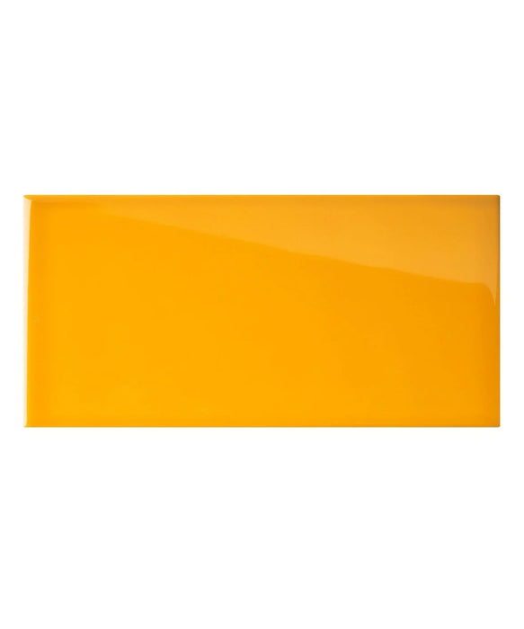 Matrix® Mustard Gloss Tile (9.8cm x 19.8cm)