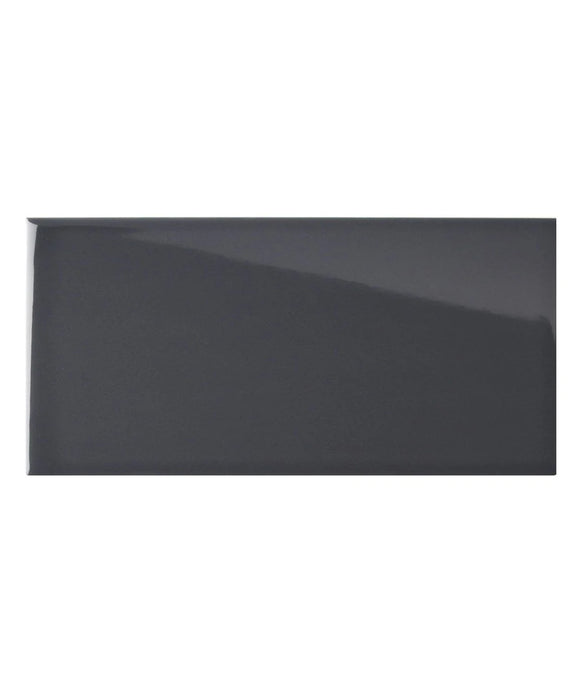 Matrix® Deep Pewter Gloss Tile (9.8cm x 19.8cm)