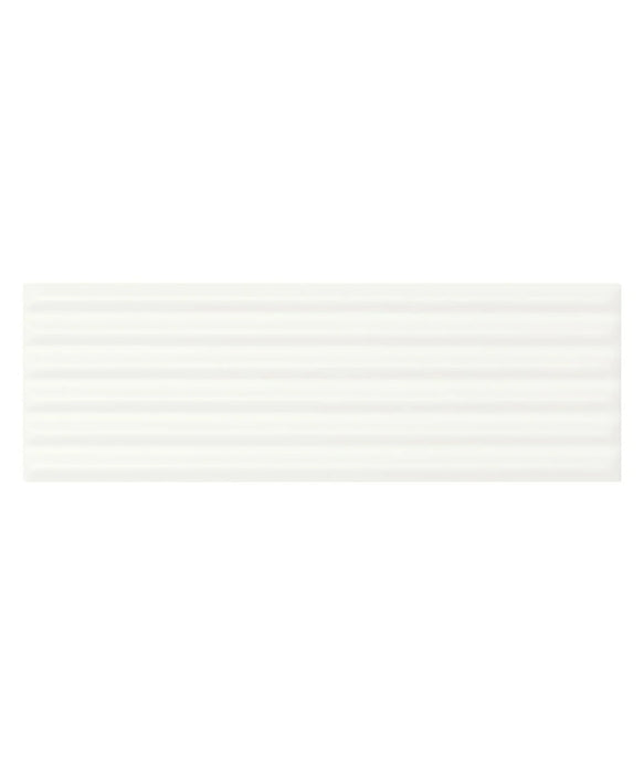 Flute™ White Decor Tile