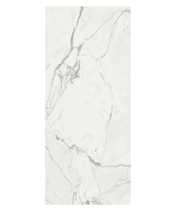 Grande Marble Effect Statuario Porcelain Panel (120cm x 278cm)