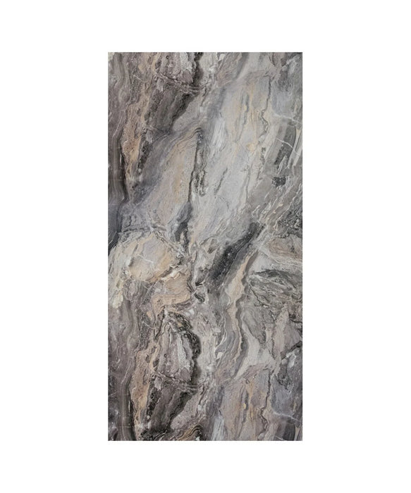 Cappuccino Stone Effect Laminate Unlipped Wall Panel (240cm x 90cm)